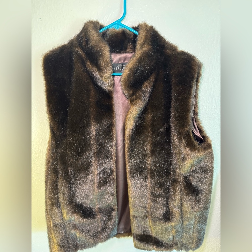 Donna Slayer Sable Faux Fur Hook Vest